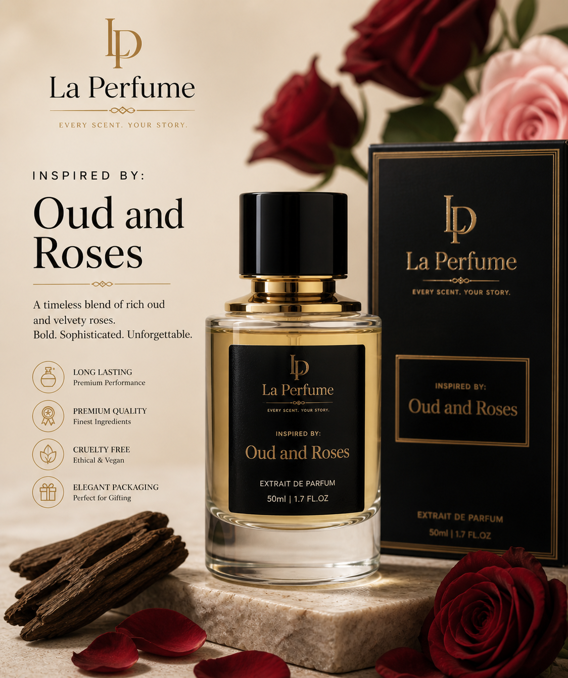 Inspired by:Oud & Roses by Ahmed Al Maghribi